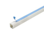 Kit 50 Unidades - Canaleta Branca Com Fita Dupla Face -  10 x 10 x 2000 mm - Imagem 2