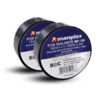 Kit 10 Unidades - Fita Isolante Antichama Preta 18mm x 10m - Imagem 2