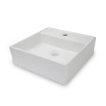 Cuba de apoio Quadrada 38cm em Cerâmica - Loja Manplex
