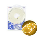 Kit Fita De LED Neon C/ Cabo De Força + Abraçadeira - 3000K - 16MM X 5MTS