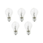 Kit 5 Un. - Lâmpada Halógena E27 2700K - 70W