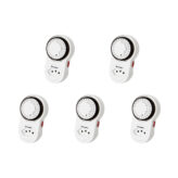 Kit 5 un. Timer Analógico e Temporizador Tomada 10amp Bivolt