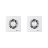 Kit 2 un. de Exaustor Residencial Para Banheiro Bivolt - 100mm