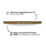 Driver 100W P/ Fita de LED COB SMD Slim 12V 8,3A - Imagem 3