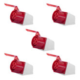 Kit 5 und. Tomadas Industriais 3P+T 380/415V Vermelho - 32A
