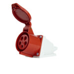 Kit 5und. Tomadas Industriais 3P+T+Neutro 380/415V Vermelho - 16A - Imagem 2