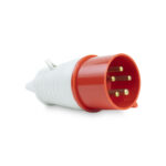 Kit 5x Plug Industrial 3P+T+Neutro 380/415V Vermelho  - 32A - Imagem 2