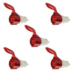 Kit 5 Acoplamento Plug Indust. 3P+T+Neutro 380/415V Vermelho