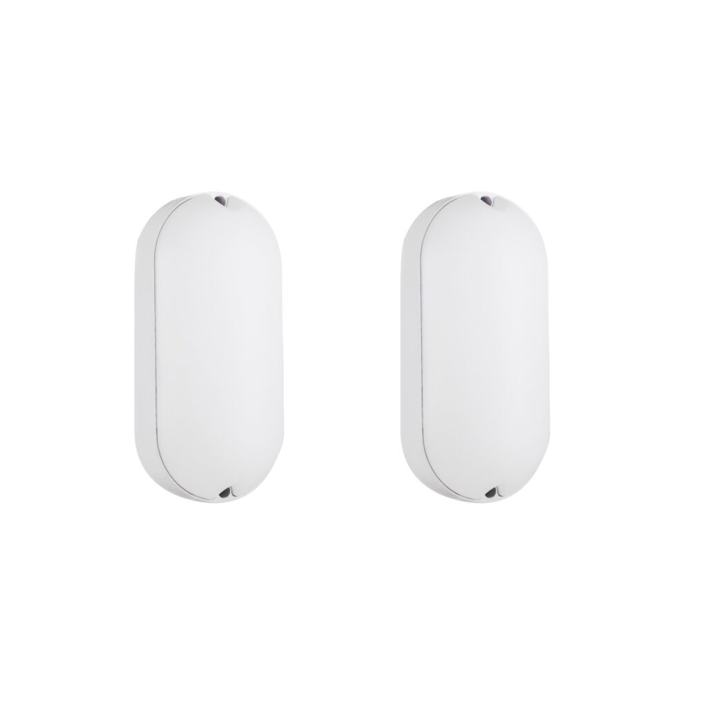 Kit 2 Und. Arandela Tartaruga Branca Led 6500k IP65 - 18W - 1440 Lumens - Imagem 1