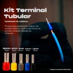 Kit Terminal Tubular Ilhós Pré-Isolado 1,5/2,5/4/6/10mm - 650un Cobre Eletrolítico - Imagem 2