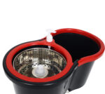 Mop Giratório Preto Cesto Em Inox Cabo De 140cm 13 Litros - Imagem 6