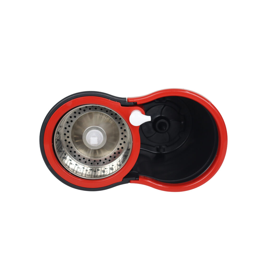 Mop Giratório Preto Cesto Em Inox Cabo De 140cm 13 Litros - Imagem 8