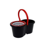 Mop Giratório Preto Cesto Em Plástico Cabo 140cm 13 litros - Imagem 5